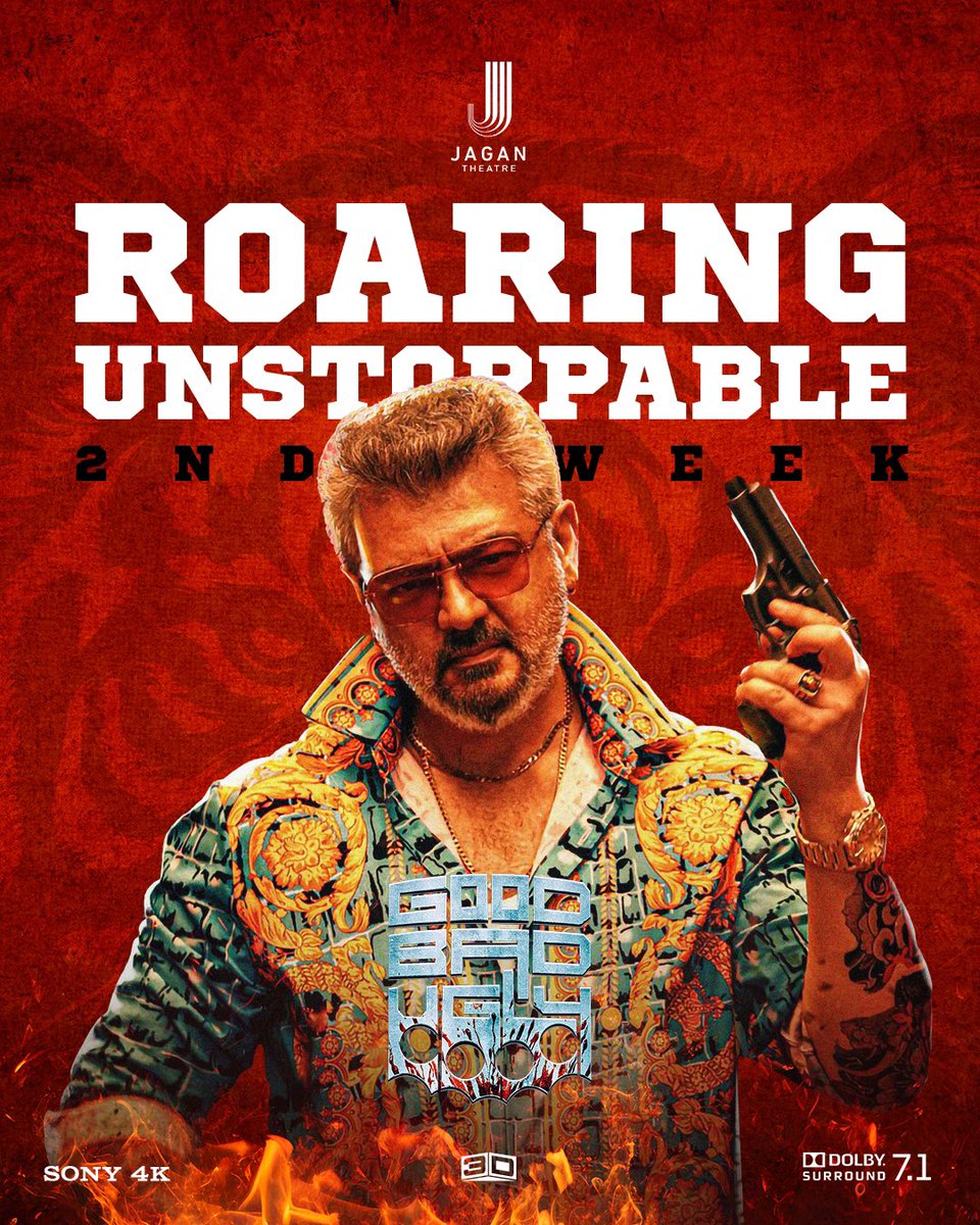 GBU maamey godbless you 💥💥 Red dragon take over at the box office 🔥 #Goodbadugly roaring into 2nd week 🐉