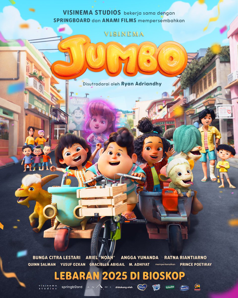 HabisNontonFilm's tweet photo. JUMBO garapan Ryan Adriandhy resmi masuk list 10 film Indonesia terlaris sepanjang masa!

Bahagia dan terharu liat banyak banget yg nonton. Bahkan, anak-anak sampe rela nabung 🥹

"Ingatlah semua lelah tak akan tersia."

Menuju top 3! https://t.co/iUJH8fotsc