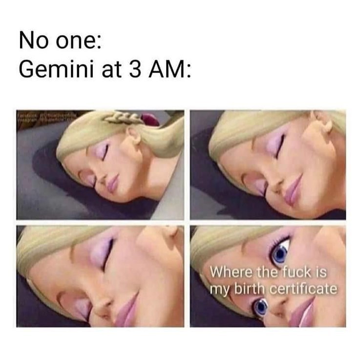 just gemini things: