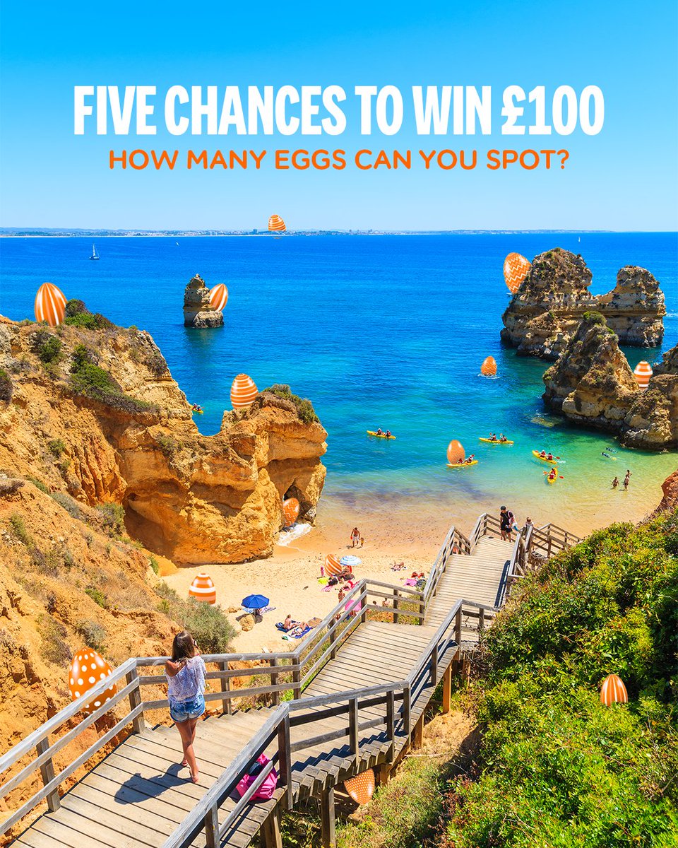Five chances to WIN £100 of easyJet holidays credit... how many eggs are in this holiday snap? 🏖️

To enter...
🔸 Follow us <a href="/easyJetholidays/">easyJet holidays</a>
🔸 Like this post
🔸 Reply with how many eggs you can spot
🔸 Tag the person you'd take on holiday

T&amp;Cs apply bit.ly/3AYSHnM