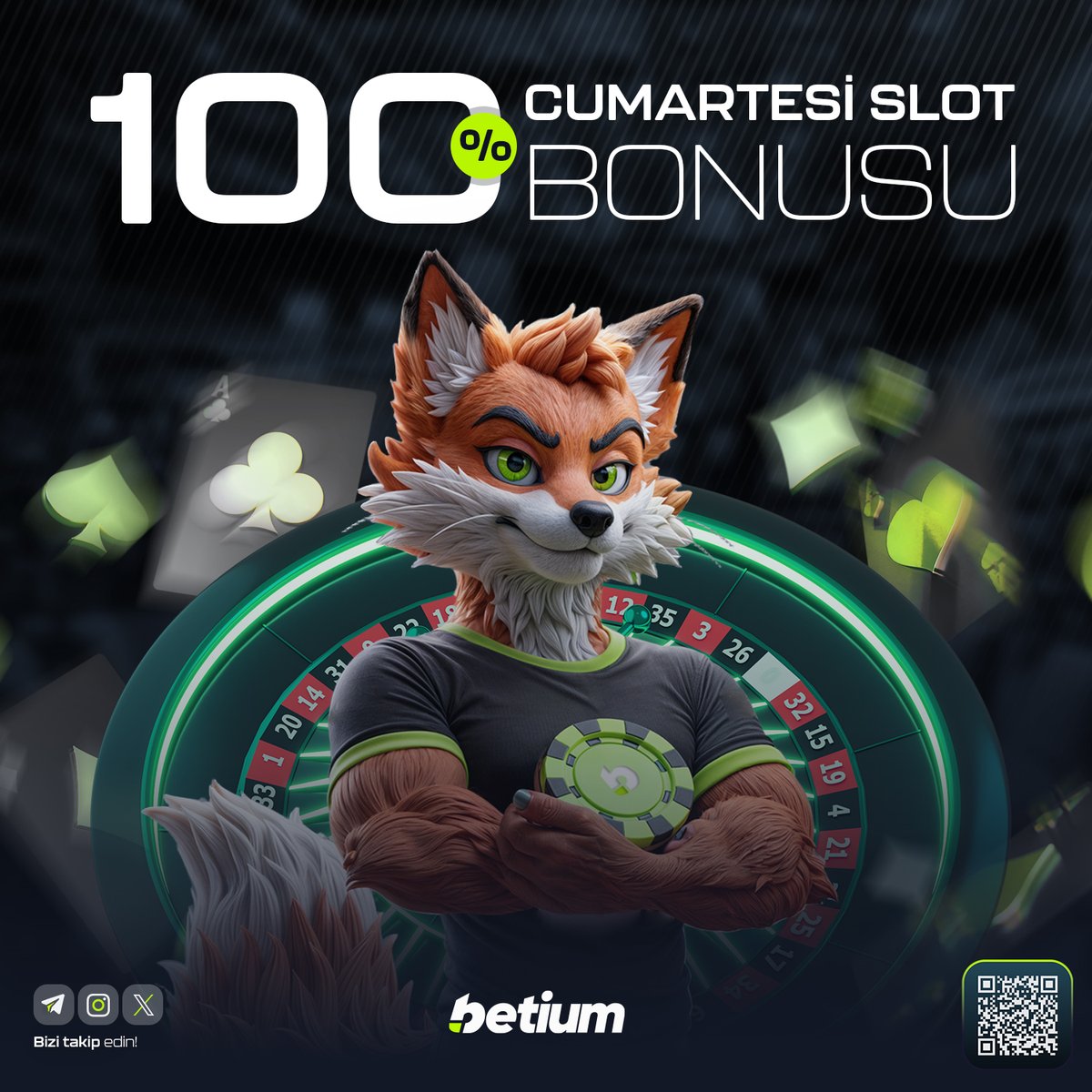 🎰 Cumartesi gününe özel %100 Slot Bonusu ile kazançlarınızı katlamanın tam zamanı!

Sınırsız eğlence ve büyük kazançlar #Betium'da sizi bekliyor! 

bit.ly/sosyalbetium