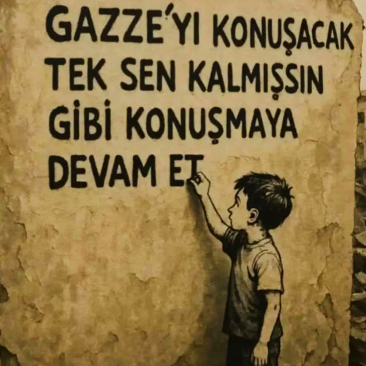 Gazze yı konuşacak tek sen kalmışsın gibi konuşmaya devam et 

#GazzedeZulümArşaDayandı 
#ค่าไฟแพง