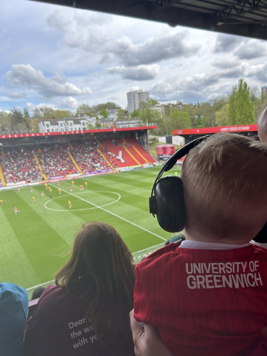 Freddie’s first <a href="/CAFCofficial/">Charlton Athletic FC</a> game! #cafc