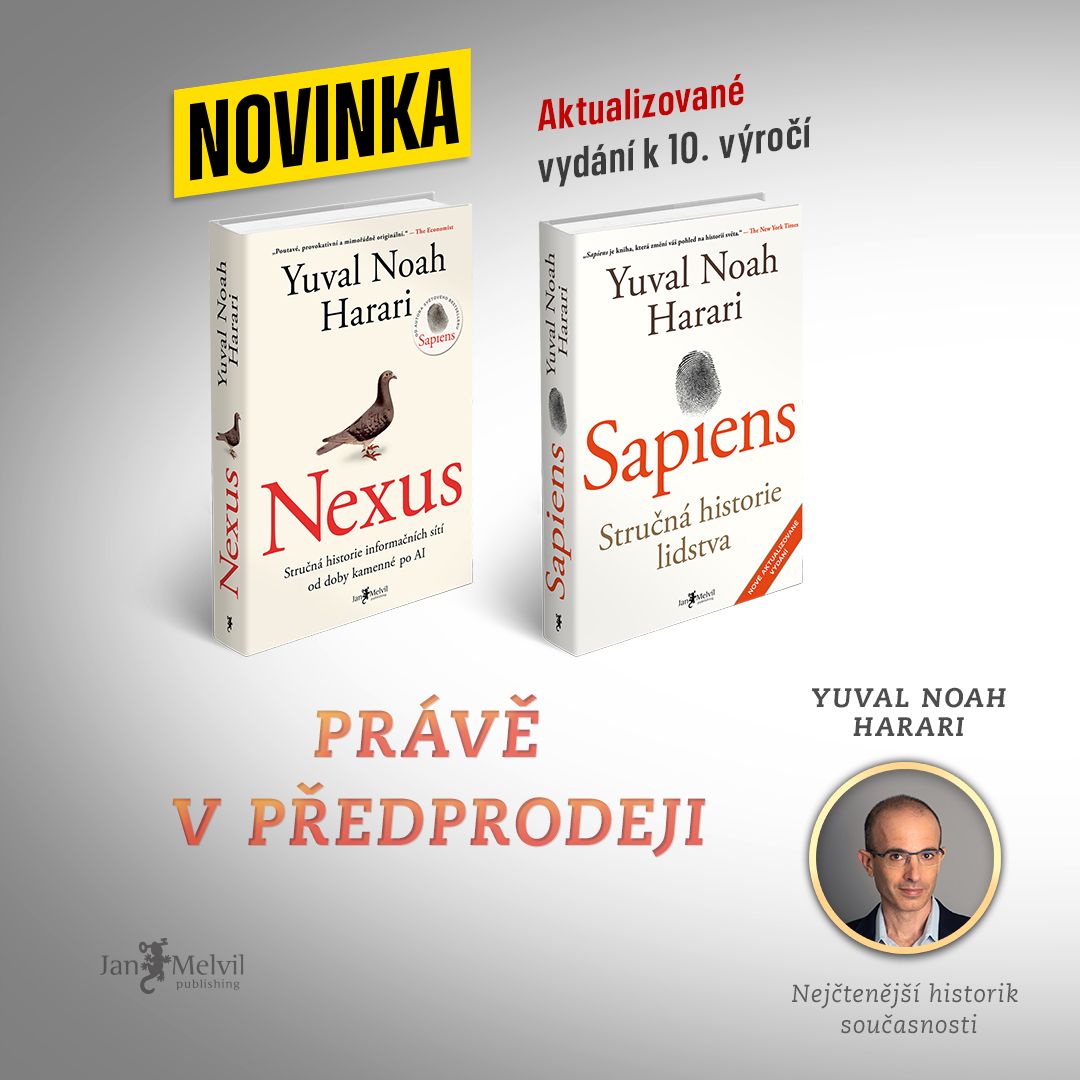 janmelvil's tweet photo. 🆕 Harari + Melvil = ♥️
Někde se řeší mazance a beránci, u nás zase poslední korektury a brzké odeslání knihy Sapiens do tisku. Těžko se nám tedy skrývá nadšení, že se nám podařilo získat práva na tuto legendární knihu, kterou už dnes v českém vydání jen těžko seženete.
🧵 ⤵️ https://t.co/cnH5KyMUo8