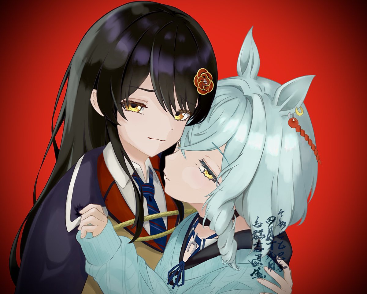 Kohnokami_FA's tweet photo. 練習も兼ねてリアうまてぇてぇのセルフ補給
この2人の組み合わせに脳を焼かれた
#うまぴ好きだぞ　#絵ーリアン https://t.co/EnnnrYoc0k