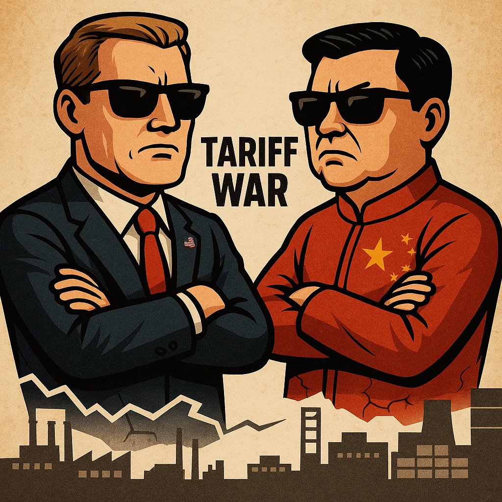 analytics_covid's tweet photo. The USA-China tariff war is the longest game of 'who blinks first'—except both sides are wearing sunglasses and pretending they’re winning.
#TariffWAR #China #USA https://t.co/maC46svSkN