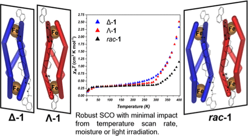 bhkenlo's tweet photo. Robust and High Temperature Spin Crossover Controlled via the Self-Assembly of Chiral and Racemic Polymorphs in Triazolylimine [Fe2L3](BF4)4 Helicates | Inorganic Chemistry https://t.co/LK8o3JgFMr Li &amp; co-workers @InorgChem #iron #SCO #chrial #racemic #polymorphs #triazolylimine https://t.co/ryP9Tu0aBP