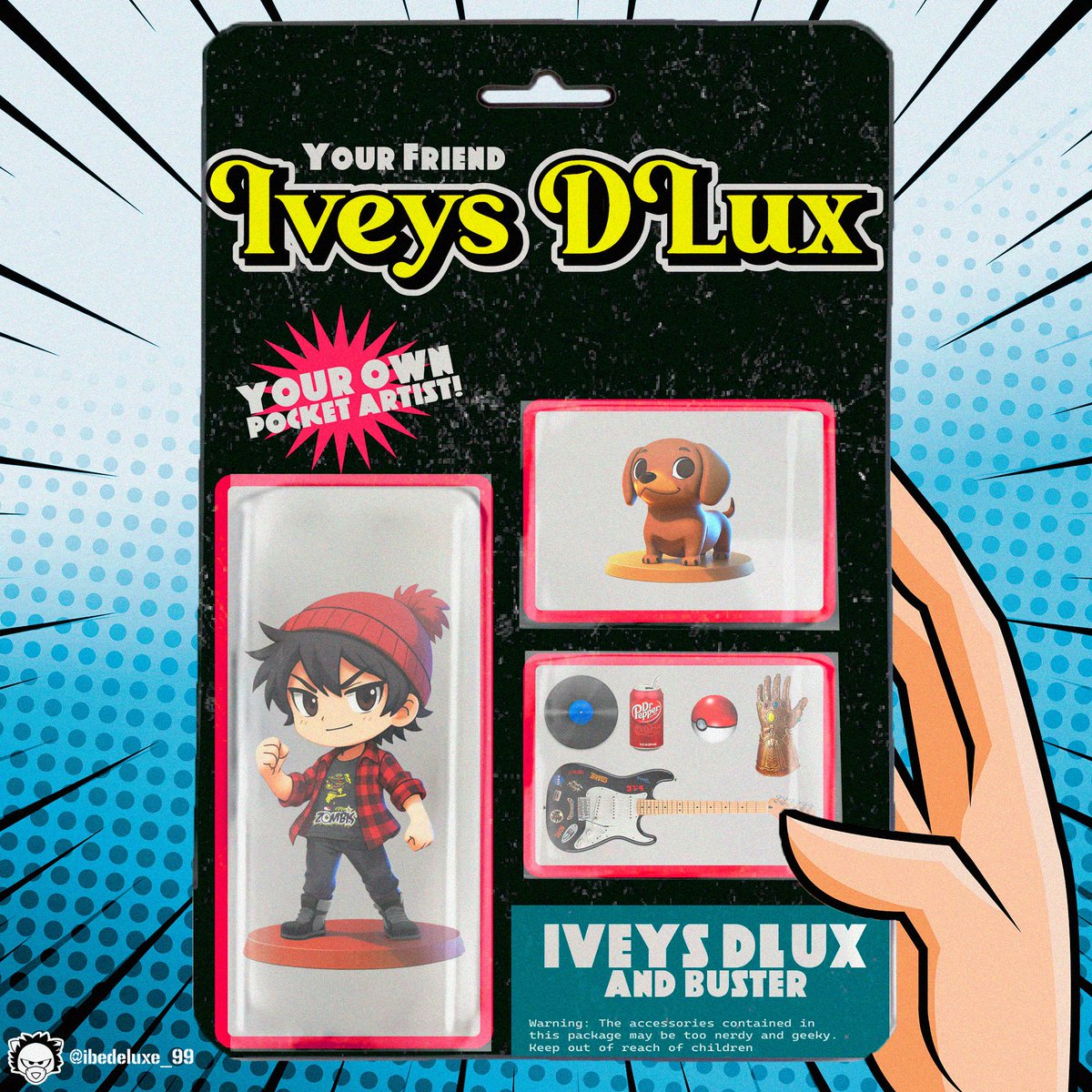 ibedeluxe_99's tweet photo. 💥NEW!💥 Your own Pocket Iveys! Get It Now!
.
#starterpack #starterpacks #starterpacknoai #ai #design #designer #designing #graphicdesign #graphicdesigner #graphicartist #packages #packagingdesign #starterpackage #toy #figure #toyphoto #Artist #meettheartist #posterart #painting https://t.co/MMZuQOX0Ax