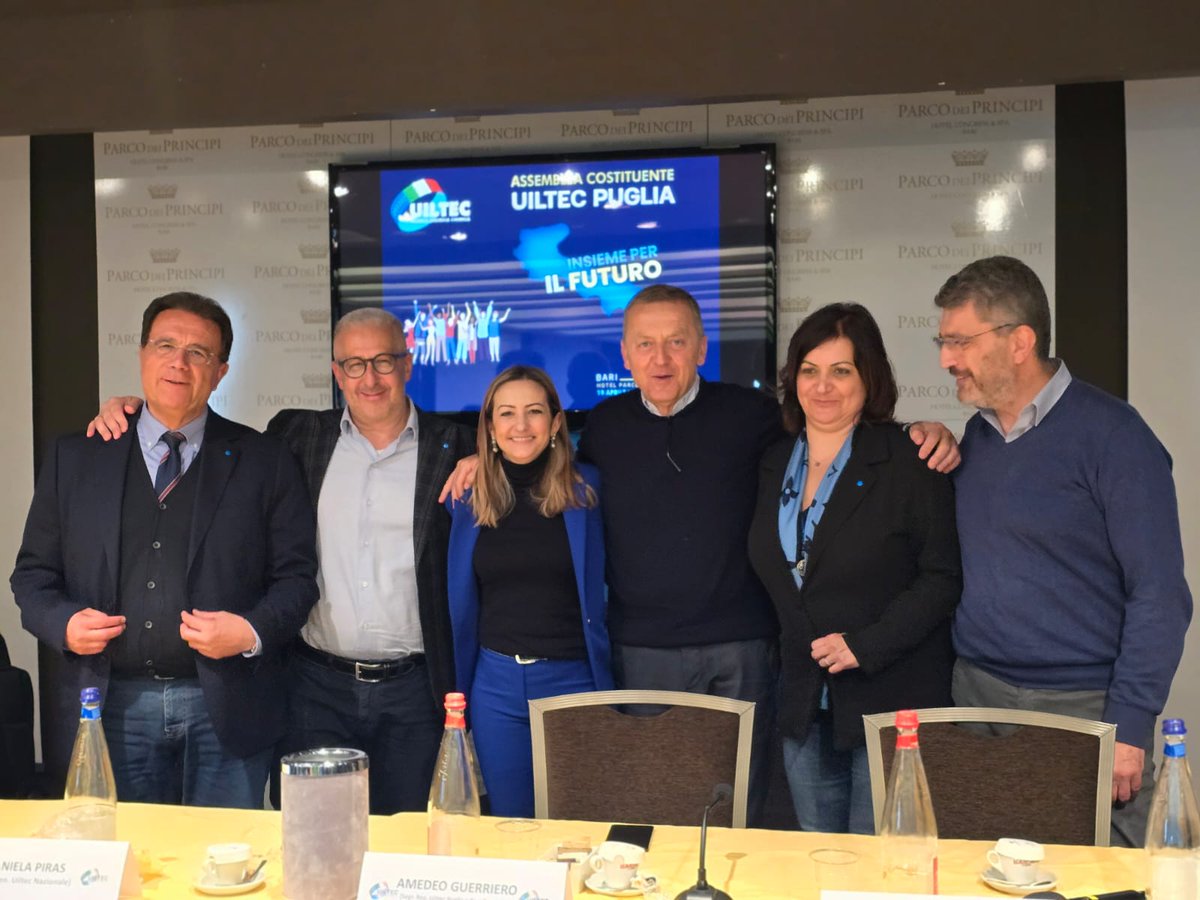19 aprile 2024 - 2025
1° anniversario della UILTEC PUGLIA