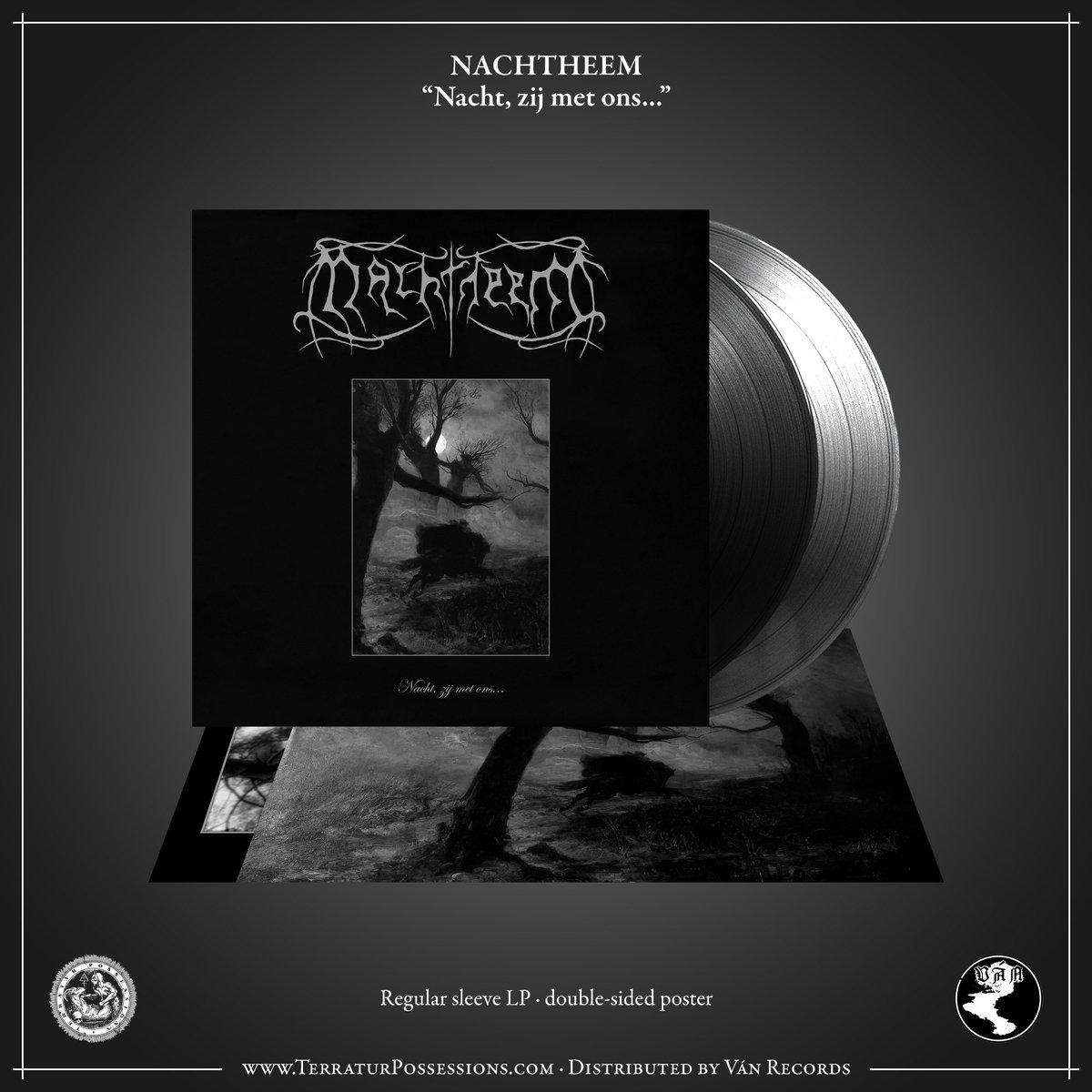 Debut release from the Dutch atmospheric Black Metal band NACHTHEEM available now;

van-records.com/Terratur-Posse…