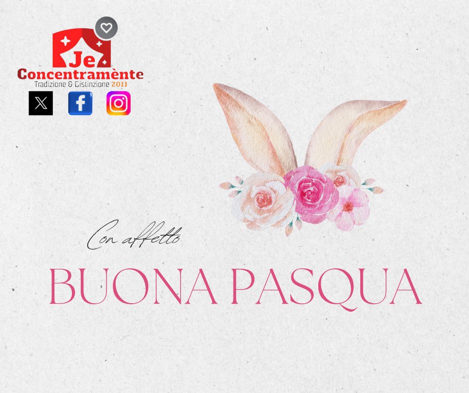 Jconcentramente's tweet photo. Con la speranza in seno, che veramente si arrivi alla consapevolezza dell'assurdità della guerra e di tutte le sue manifestazioni, auguriamo una buona Pasqua al mondo intero, perché se la merita...
#jeconcentramènte
Tradizione &amp; Distinzione https://t.co/REvVIWdvGH