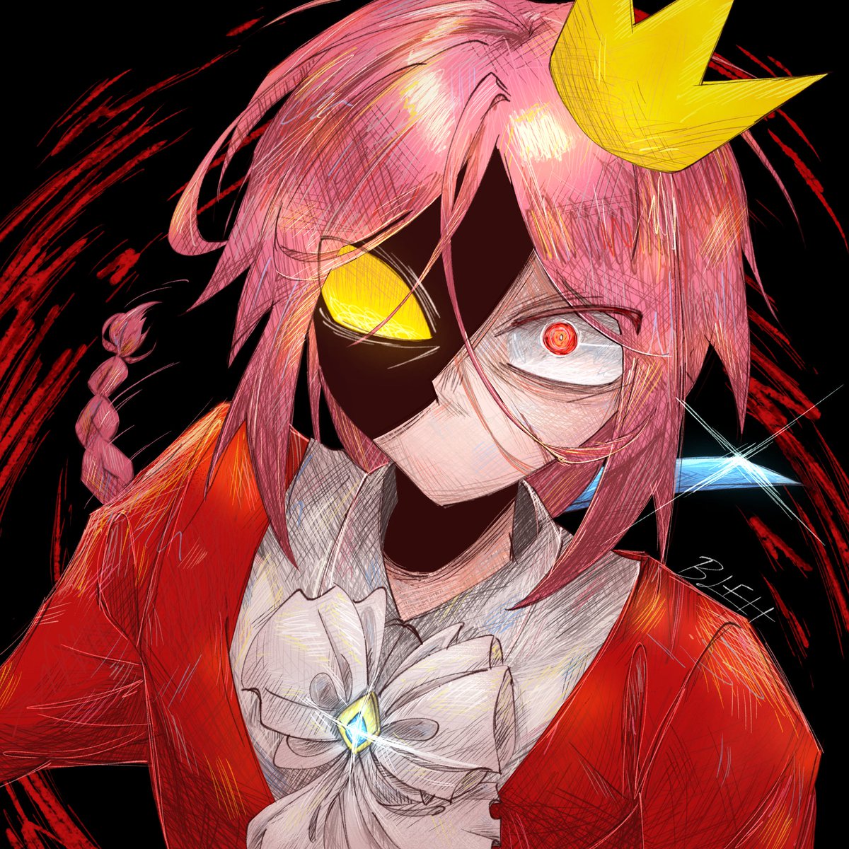 snallow213844's tweet photo. he never dies
(idk how to draw a crown)

#technoblade #technobladefanart https://t.co/rq0DFC8TDp