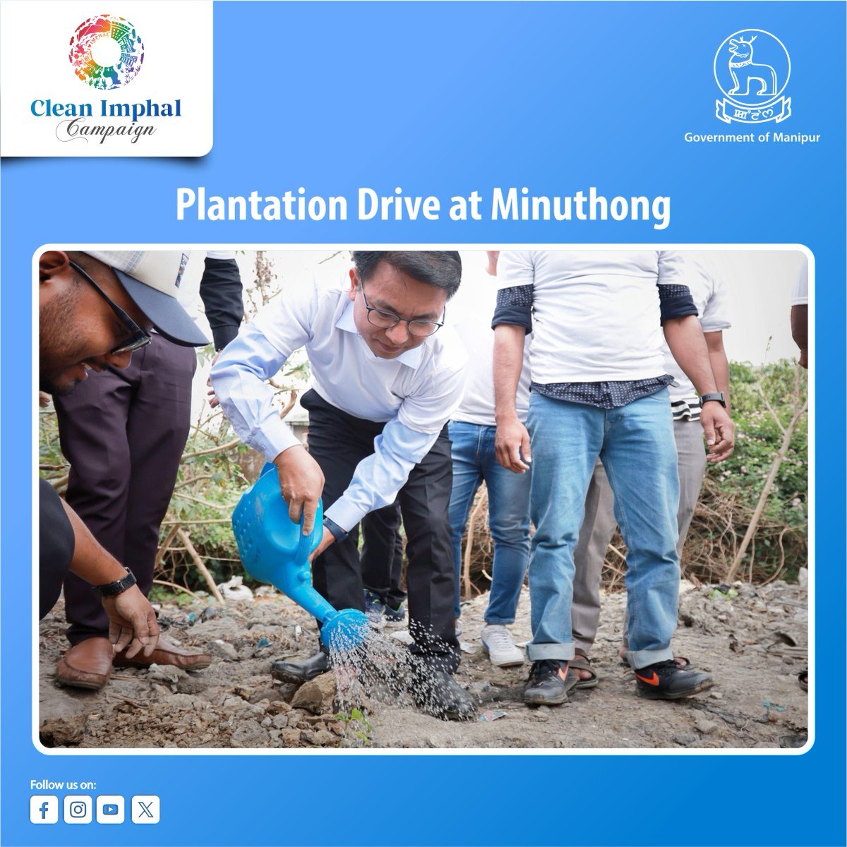 govt_of_manipur's tweet photo. Under the "Clean Imphal Campaign", the Garbage Vulnerable Point (GVP) near Minuthong, Imphal East has been cleaned, developed, beautified and reclaimed through the dedicated efforts of the MAHUD Department and IMC, with wholehearted public participation. 
• 20-03-2025 – The site was inspected by Team MAHUD & IMC.
• 22-03-2025 – IMC carried out extensive cleaning and land development. A Police Booth and a Solar Lamp were also installed to enhance safety and utility.
• 11-04-2025 – A plantation drive was conducted at the reclaimed site with enthusiastic participation from Universal Mothers' Organisation (UMO), All Manipur Muslim Students' Organisation (AMMSO) and Nirmal Foundation. Notable personalities Shadananda Hamom and Konthoujam Bobin graced the event, encouraging community involvement.
• 18-04-2025 – The final touch of bamboo fencing was added by the volunteers of Nirmal Foundation, giving the space a clean and green finish. 

This is a shining example of public participation and inter-agency collaboration, turning a neglected area into a source of community pride.

Let’s continue to take ownership of our public spaces.

#CleanImphalCampaign #GovernmentOfManipur #MAHUD #IMC #MyCityMyResponsibility #Manipur #Imphal