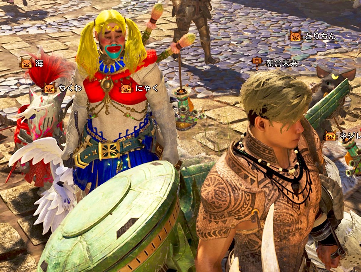 MHWTTK's tweet photo. 集会所で遊んでたら見つけて笑ってしまったwww https://t.co/RZ6kI40bLS