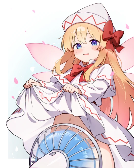 これもう夏ですよー…#東方Project #リリーホワイト 