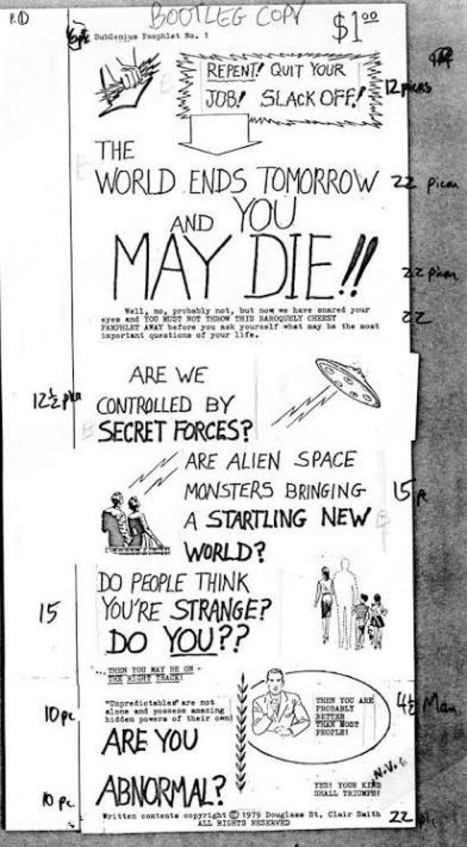 The Church of the SubGenius:

Before meme culture, before viral shitposts… there was a cult that predicted it all.

Meet the Church of the SubGenius: part parody, part performance art, and the first internet cult ever.

Ca: EwnxKGaW6WAhdGZfkuV4ovtC8co18ALFNXaeeoNYpump