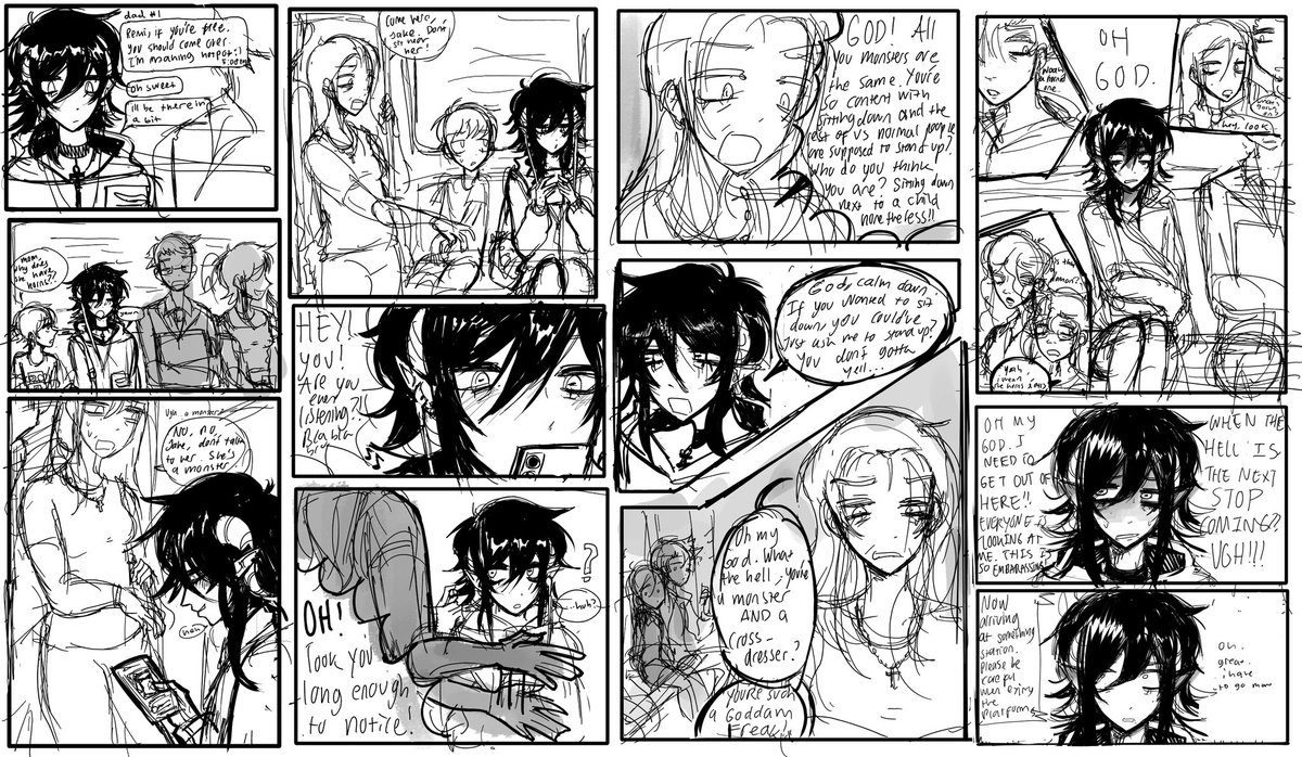 citrusm0nster's tweet photo. [#oc #artmoots] a comic about remi, trains, and graffiti ~ (1/7)

read ⬇️➡️(percolumn, top to bottom panels first!) https://t.co/lJ9ux14aEN