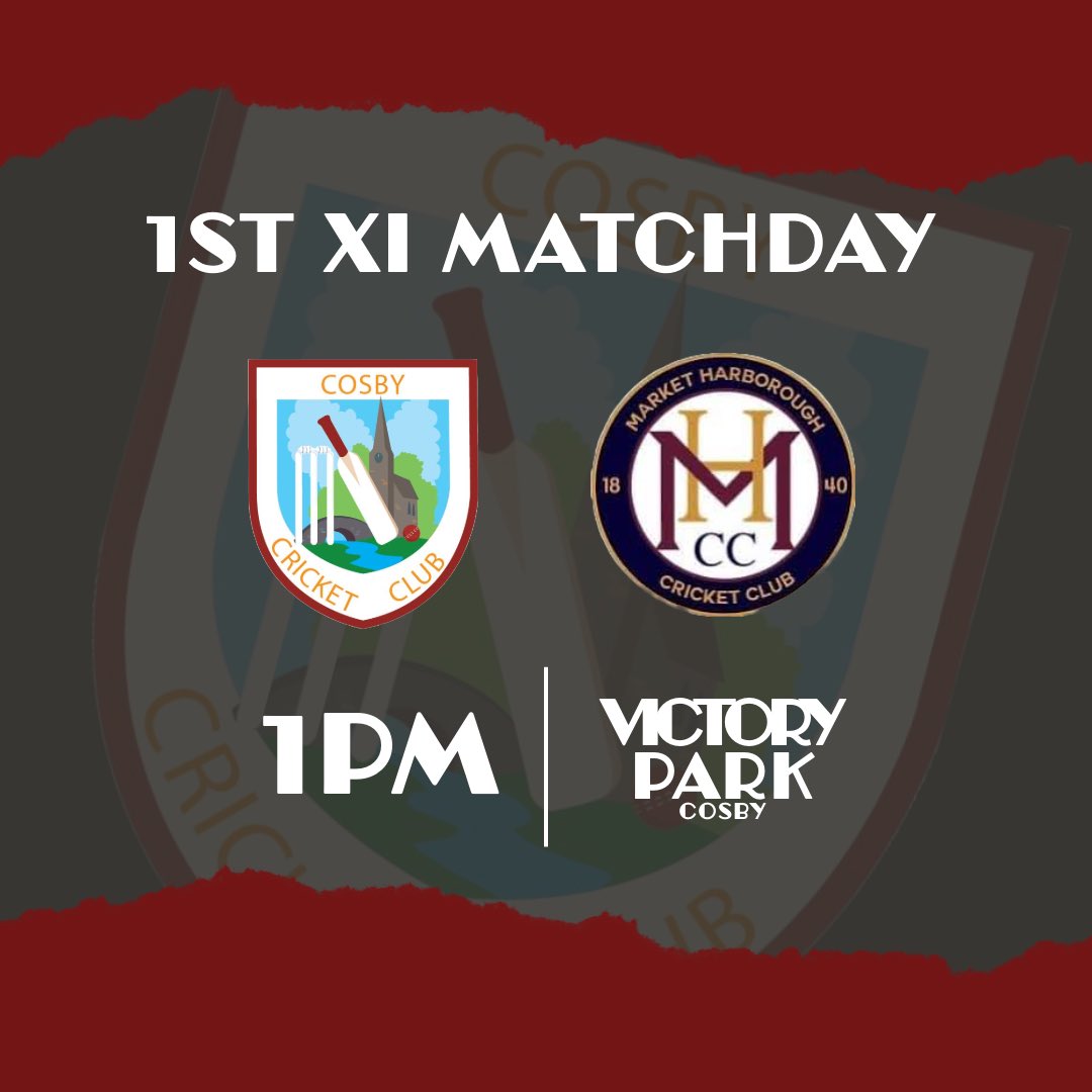 cosbycricket's tweet photo. We’re finally here!! First game of the 🏏 season! Our 1st team led by captain Matt Sharpe take on @marketharboroughcc at home. This is how we line up for the game over Easter weekend. Good luck to everyone starting their seasons today, go well! #uptheccc #theclique #cosbycricket https://t.co/kWPUyndpO7