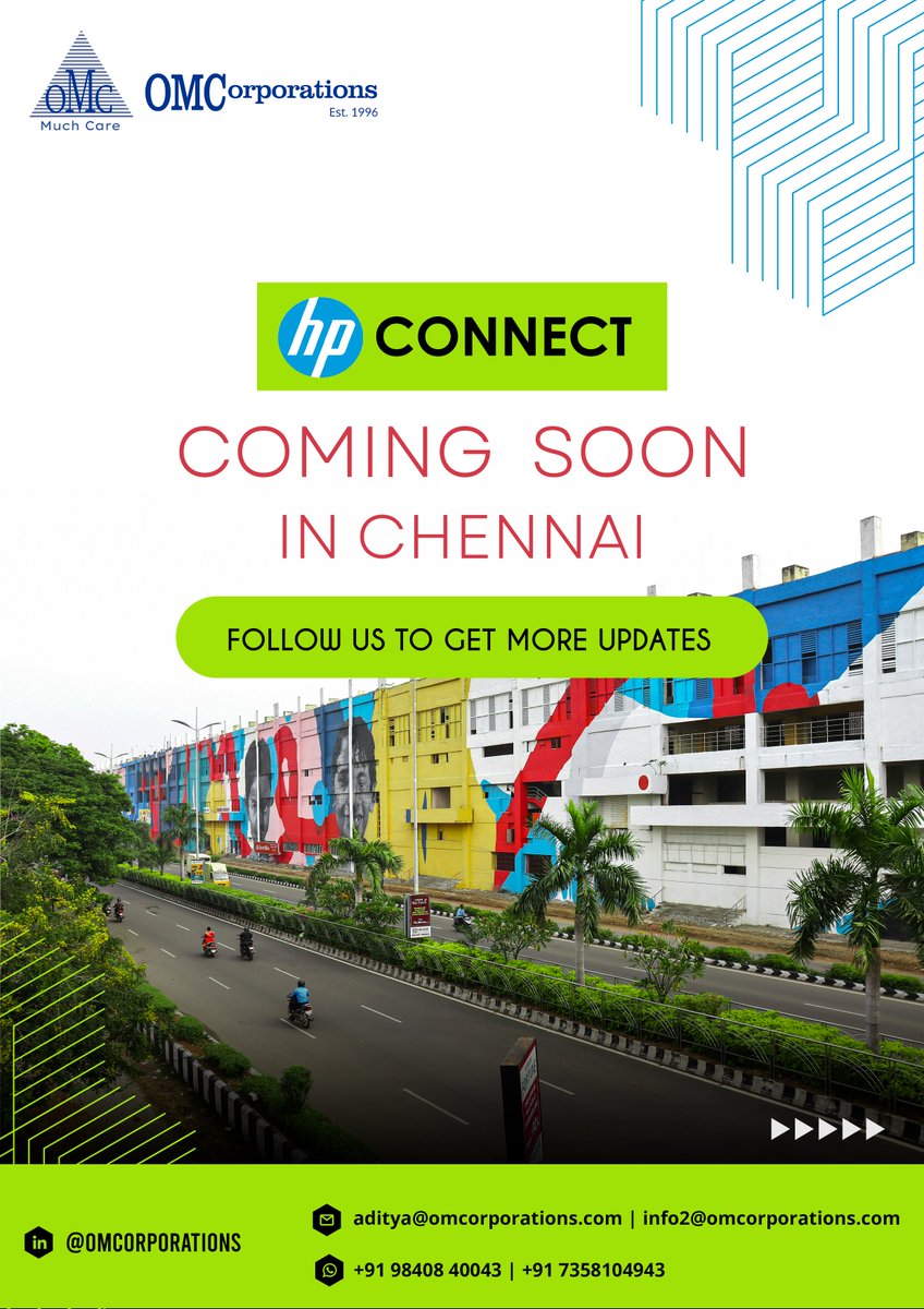 🚨 Exciting News from OM Corporations! 🚨

✅ Don’t miss this chance to connect, collaborate, and create the future of tech.
Follow us for more details! 🔗
#HPConite #ChennaiEvents #TechInChennai #OMCorporations #HPPartner #Innovation #TechConference #ComingSoon #ChennaiBusiness