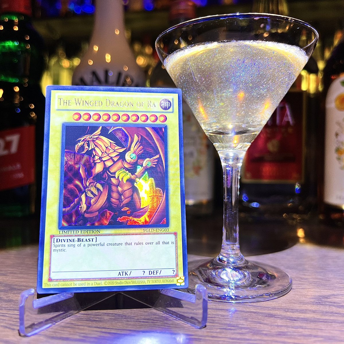 This is a bar that will make cocktails based on your cards. 
Let us turn your favorite card into a cocktail!

#FUN_TCGBar
#yugiohtcg