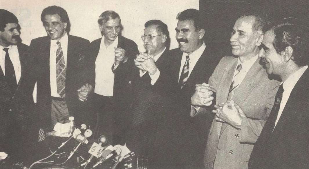 Sedat Yurtdaş, Sırrı Sakık, Hemreş Reşo, Celal Talabani, Serok Apo, Kemal Burkay, Ahmet Türk.

1993 / Şam