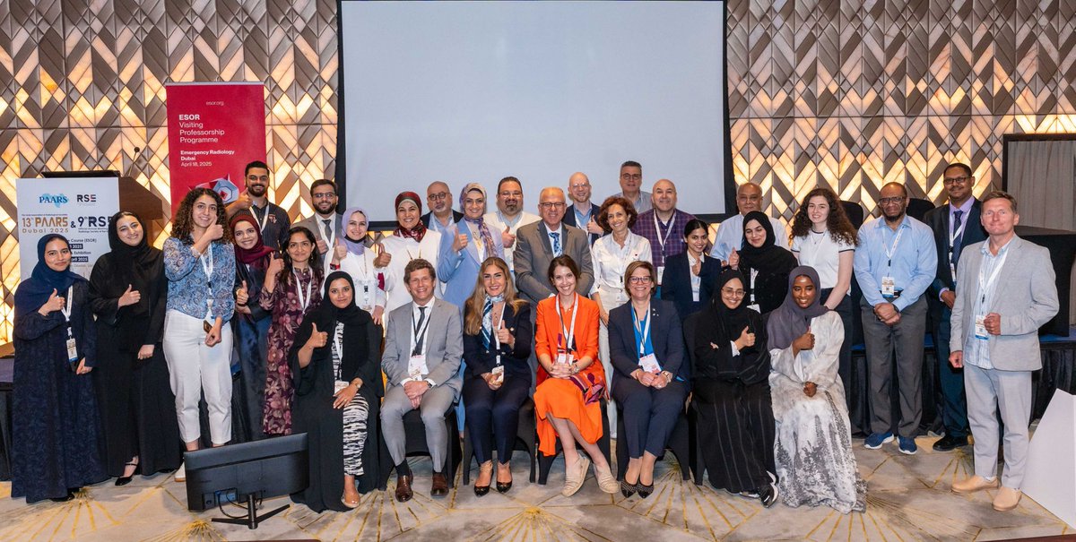 ESOR_myESR's tweet image. Dubai delivered! Thank you!

Great to meet so many engaged radiologists for our Visiting Professorship. 

Amazing talks and discussions on Emergency Radiology with Profs. Loewe, Boban, and Reijnierse and Prof. Jamjoom, our host.

#raduiconfuae
#IPEvents