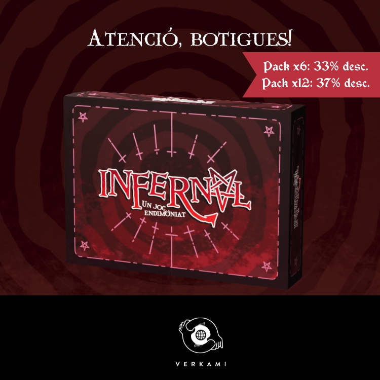 irasinotornaras's tweet photo. Tens una botiga?
A la nostra campanya de @verkami oferim descomptes espcials per a les botigues. Entra a https://t.co/SaN1HqOSCp i converteix-te en una botiga amiga!
#infernaleljoc #infernal #jocs #juegosdecartas #dimoni #cartas #promoció #mallorca #verkami https://t.co/pDWlRG8f5z