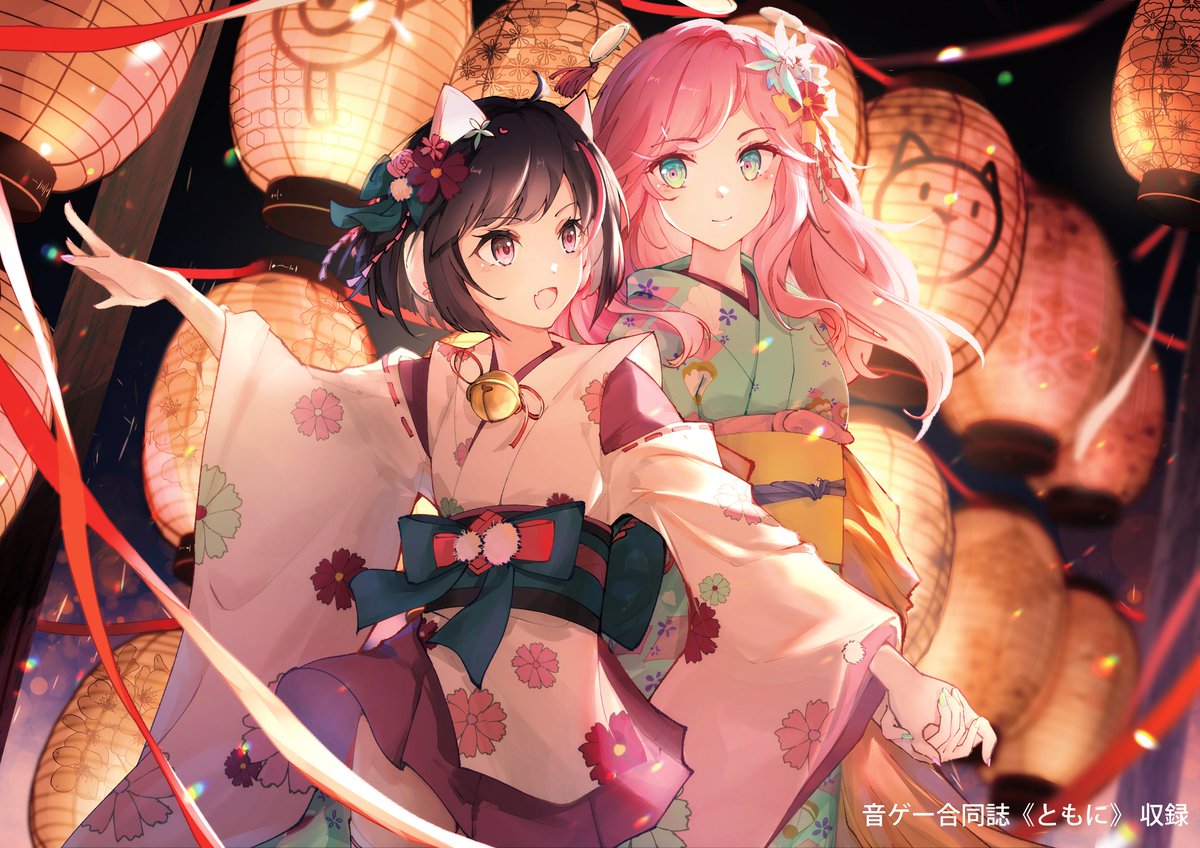 有幸参与了Uka.老师主催的音游合志《ともに》！画了PAFF和Neko🎤🐈‍⬛（1/2）
#cytus2