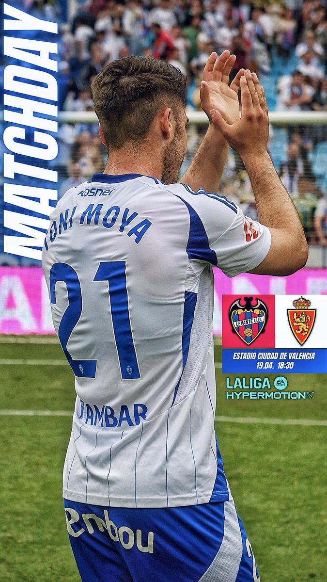 tonimoya8's tweet photo. ¡MATCHDAY! 💙🤍🦁⚽️
➡️ #LevanteRealZaragoza
@RealZaragoza @LaLiga2 https://t.co/IUvCpN9rro