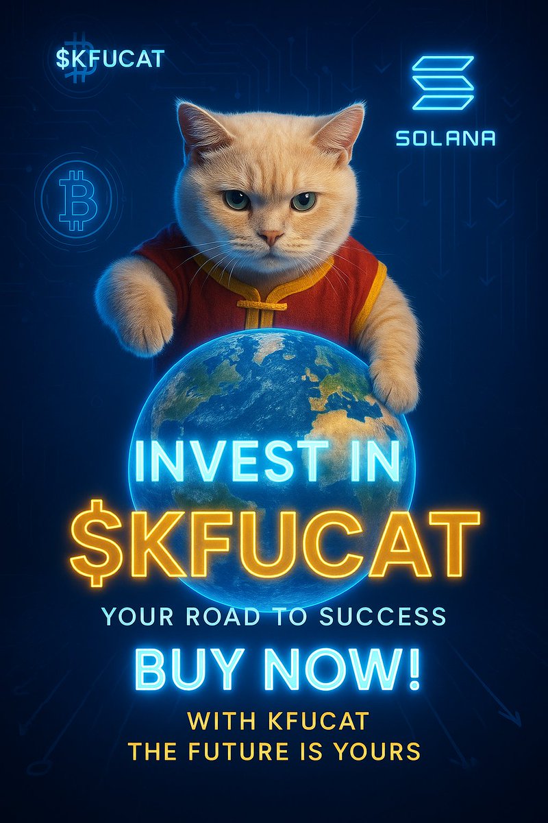 The $KFUCAT wave is building fast! 🌊🚀 Early investors are already on board—now’s your time to jump in before liftoff! 💸🔥
 7DJ8Ufmcm7Mh1HCK7C2ZA4WiCnhocecYeJvAGv8PLdQC

#KFUCAT #Solana #Phantom #CryptoGains #InvestSmart #TradingLife
