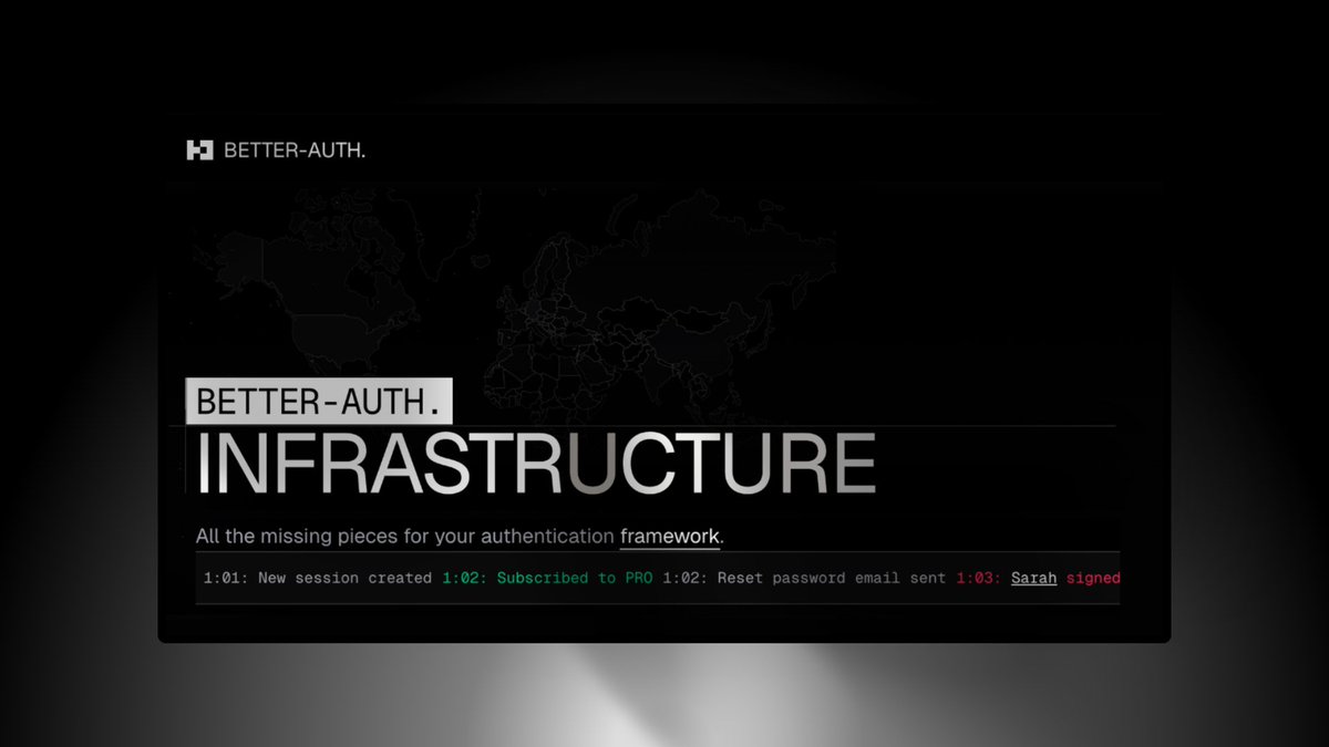 better_auth's tweet image. Introducing Better Auth Infrastructure
On top of the Better Auth today we're opening a waitlist for the infrastructure layer to provide:
- User Management Dashboard & User Analytics that works with your auth instance
- Bot, Fraud & Abuse Protection when you need enterprise…