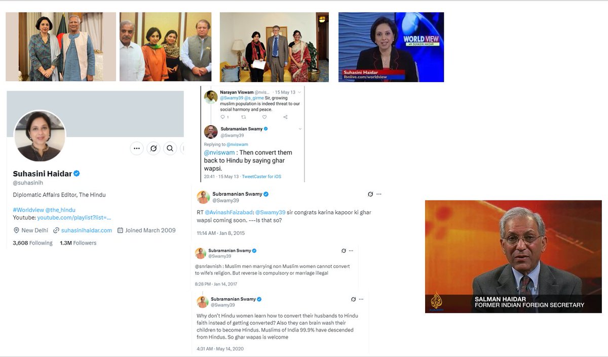 eclector1419857's tweet photo. Subramanyam Swamy has 2 daughters – Suhasini & Geetanjali. Suhasini is married to Nadeem #Haidar (son of former Indian Foreign Secretary Salman Haidar). Swamy's wife, Roxna, is a Parsi. Suhasini's daughters' names – Ava Mumtaz, Maya Mehr. https://t.co/WSXspJNCks