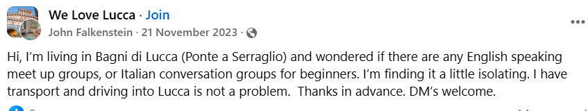John Falkenstein (<a href="/JohnFalkenstei2/">John Falkenstein</a>), Reform UK Mayoral candidate for North Tyneside.

Turns out he spends a chunk of the year at his house in Bagni di Lucca, Italy - begging the question - would his heart really be in the job of Mayor?