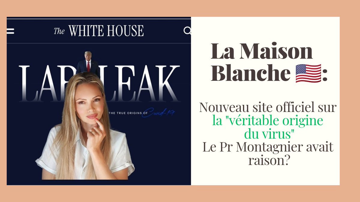Beatrice_Rosen's tweet photo. Le premier qui avait émis cette hypothèse était le Pr. Montagnier chez @PascalPraud des Mars ou avril 2020.
Il a été traîné dans la boue jusqu'à sa mort, insulté , censuré, ignoré.

Un prix Nobel méprisé par les incultes-fake-fact checkers du Fonds Marianne, qui sont encore omniprésents et jamais inquiétés, dans les comités théodules orwelliens  officiels: un "observatoire contre la désinformation". 🙃🤡🤦🏼‍♀️

Ceux même qui ont défendu les auto-attestations, les plages dynamiques, les pass charlatans-dits-sanitaires ruineux et discriminatoires, et les QR codes pour aller boire une café debout. 🤡🤡🤦🏼‍♀️
Des fossoyeurs de la science qui ont fait suspendre des soignants en pleine pénurie. 🙃

Ma vidéo sur le nouveau site de la maison blanche sur l'origine du cov.: 
https://t.co/vfML4xEF2Z