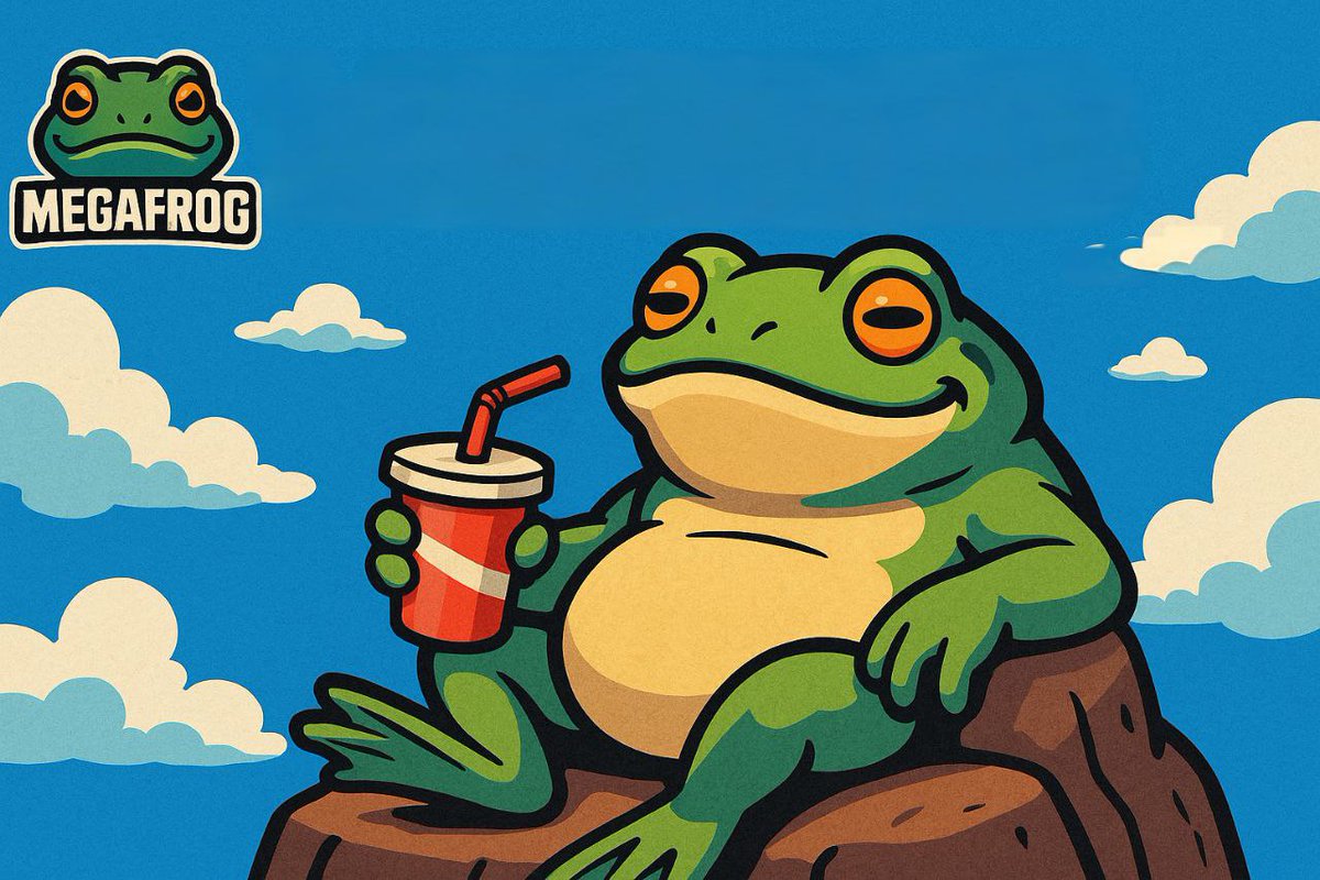 Mega_Frogs's tweet photo. Weekend mode: activated.
MegaFrog’s got the vibes, the drink, and the view.
Kick back and chill— $MEGA style. https://t.co/STs5sVg4Nu