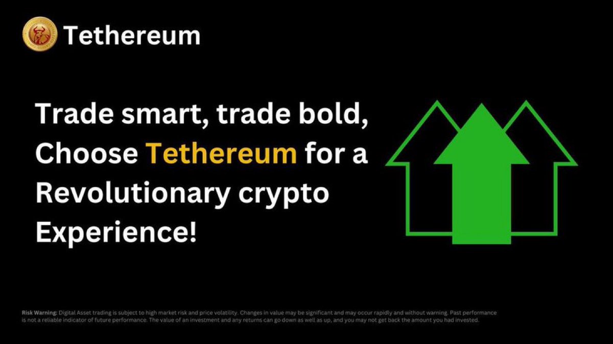 Dive into the future of finance with #Tethereum – Your Key to Limitless Opportunities!

#Cryptocurrency #Crypto #Trading