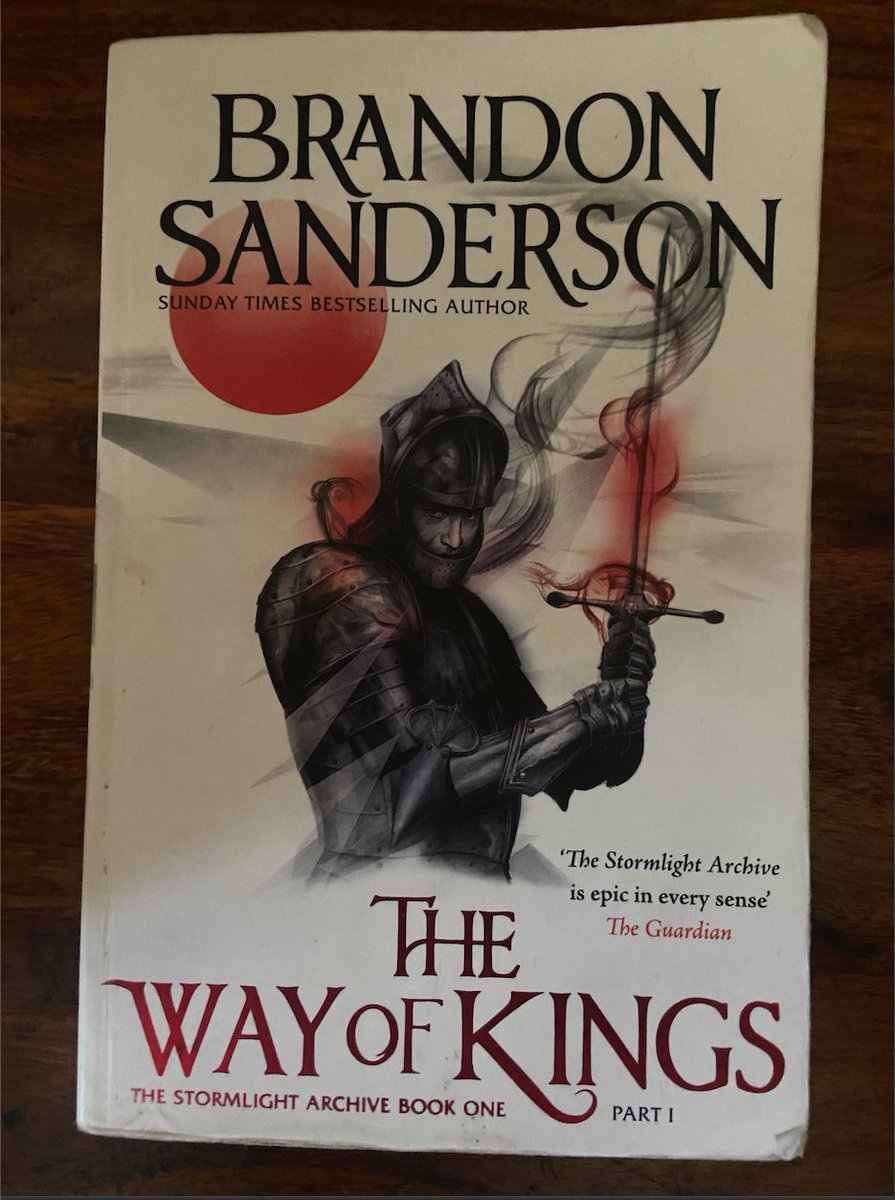 ishaankulkarnii's tweet photo. Way of Kings - 3.5/5

- would have enjoyed this a lot more if I was 8.
- fantastic world building ofc.
- no swearing or explicit scenes considering how intense some themes were.
- wont be reading the rest of the series though I'd love to know what happens to Kaladin and Dalinar. https://t.co/w6JszYb3Oi