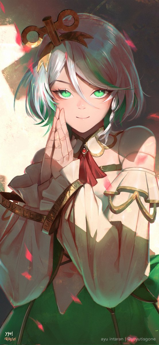 I drew <a href="/ceciliaimgreen/">Cecilia Immergreen🍵holoEN</a> !!!

Bro the lighting was so hard to pull off. Really liked how the colors turned out aaaaaa

#Immergination #hololive #ArtistOnTwitter