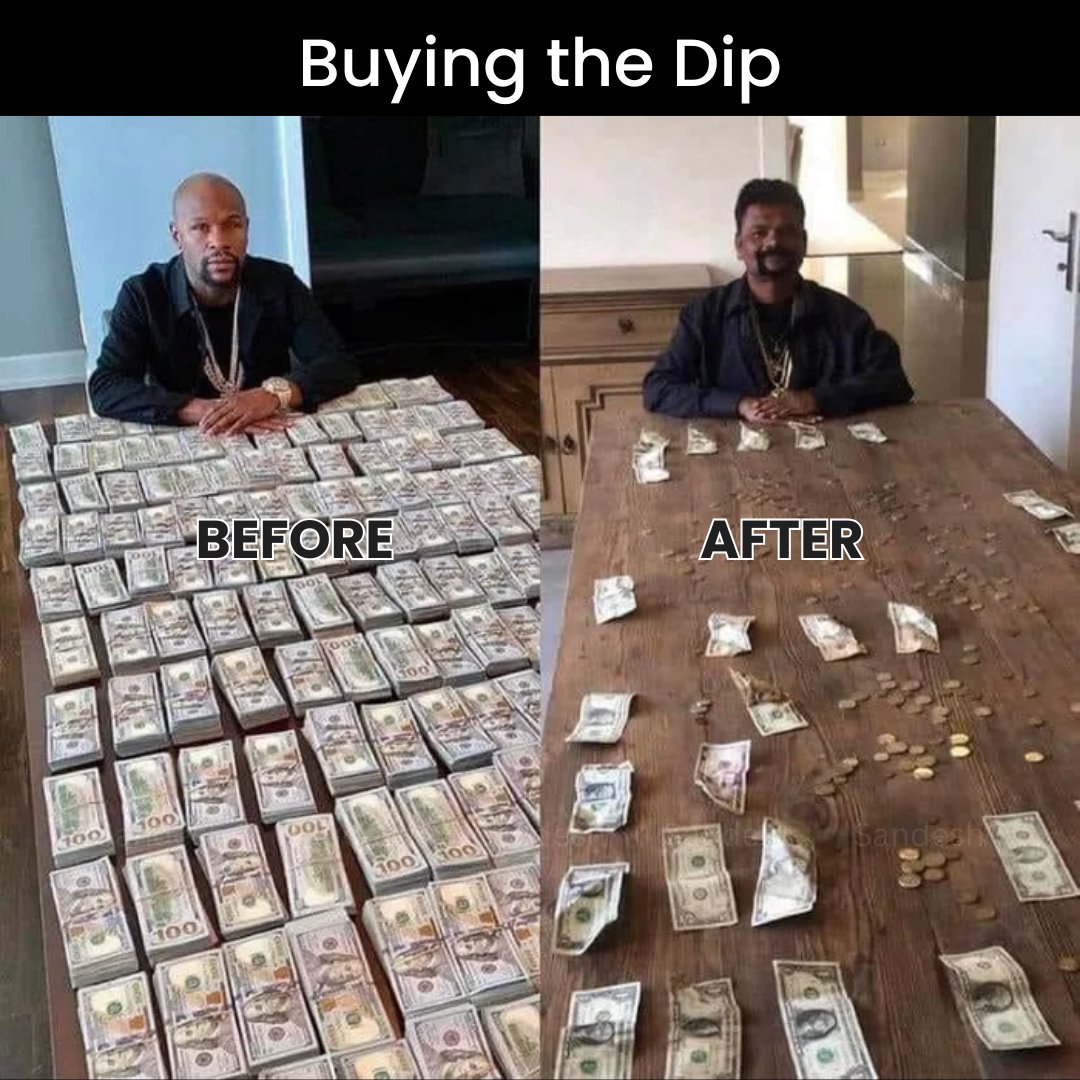 Buying the Dip 😰 #BharatForWeb3 #Crypto #Memes #CryptoMeme Before After