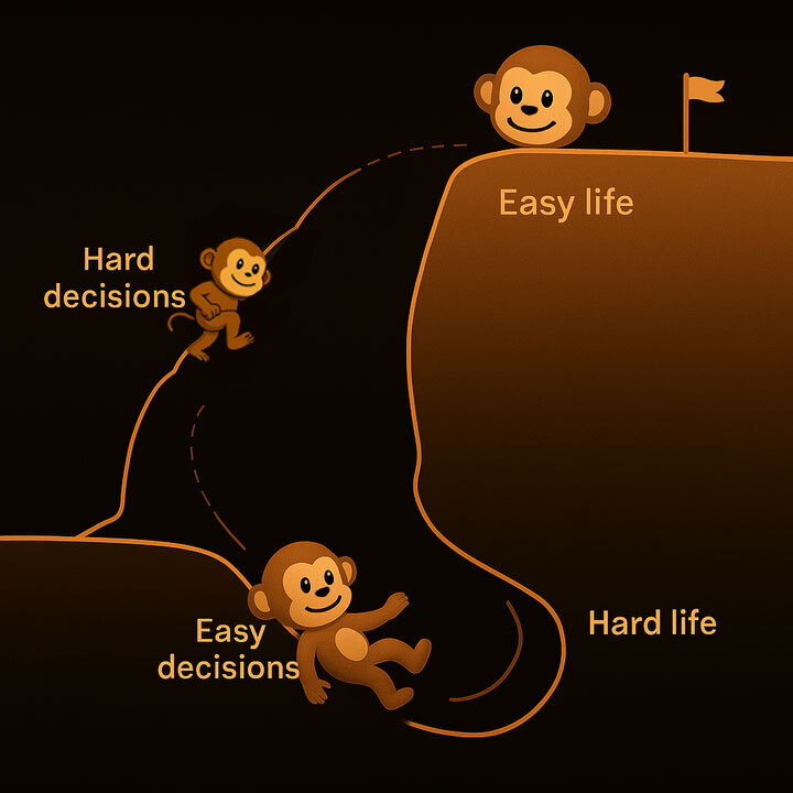 Therapist: How's life?

Me: Still waiting for the "easy life" part after all these hard decisions 🙉