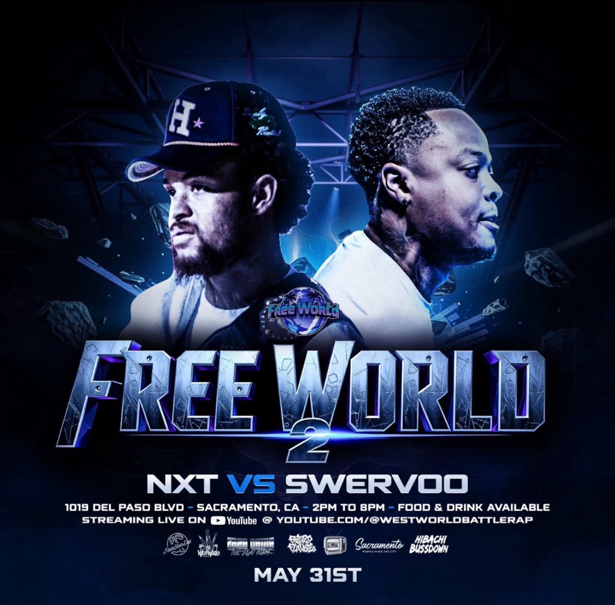 shaunp_fashion's tweet photo. May 31st!
Sacramento!
You won't want to miss it!
@FreegameJustise @WhyNotCastro
@Holmzie777 @RealQuintrel
@_Swervoo @ItsDifferentNXT
@RTWestWorld
More announcements soon! #FreeWorld2 #sacramento https://t.co/mYnxxz4CDv
