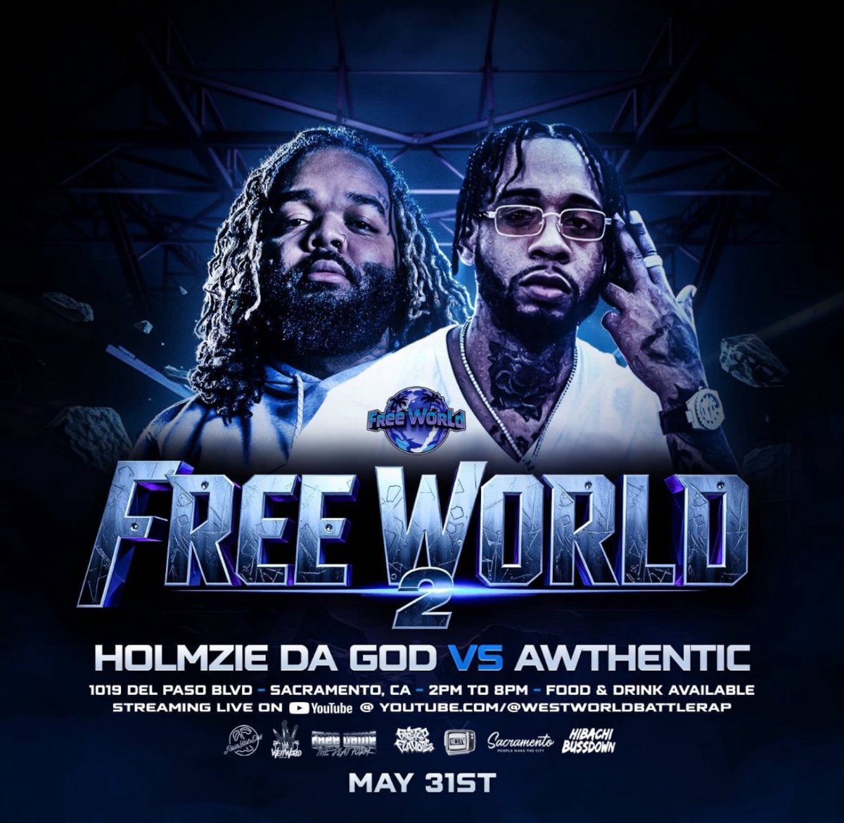 shaunp_fashion's tweet photo. May 31st!
Sacramento!
You won't want to miss it!
@FreegameJustise @WhyNotCastro
@Holmzie777 @RealQuintrel
@_Swervoo @ItsDifferentNXT
@RTWestWorld
More announcements soon! #FreeWorld2 #sacramento https://t.co/mYnxxz4CDv