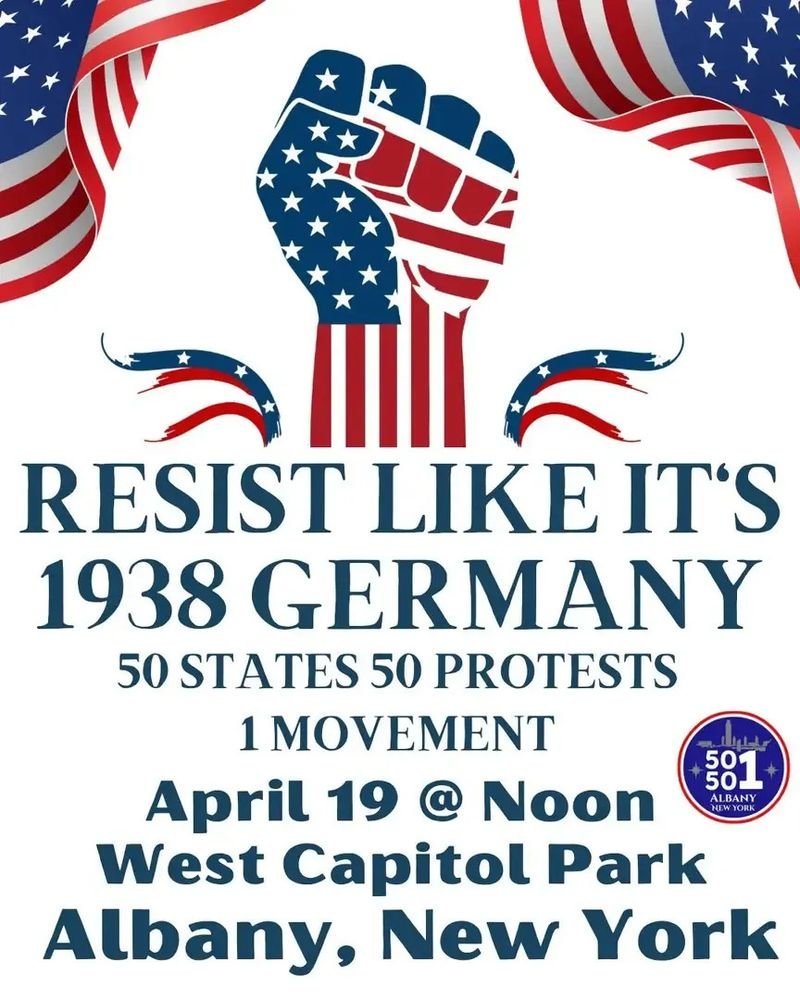Call to Action New York: Saturday, April 19th | 12 PM @ West Capitol Park, Albany, NY. #3E #fiftyfiftyone