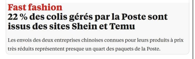 joseph_ghae's tweet photo. Si Action, enseigne préférée des Français pour ses prix attractifs, était chinoise, il est probable que la presse adopterait un ton plus critique. 

Les articles pourraient insister sur l'origine des produits, les conditions de travail ou la concurrence déloyale, comme c'est souvent le cas pour Shein ou Temu.

Cela montre un double standard : une enseigne européenne bénéficie d'une indulgence que n'ont pas les enseignes chinoises, même si leurs modèles économiques sont similaires (produits low-cost, souvent fabriqués en Asie).

Les préoccupations budgétaires priment souvent sur les considérations éthiques ou nationales.

Les consommateurs font des choix rationnels dans un contexte économique tendu. Accuser Temu, Shein ou les Français eux-mêmes revient à déplacer le problème.

Le « Made in France » peut avoir une posture moralisatrice et pas consciente de la réalité économique.