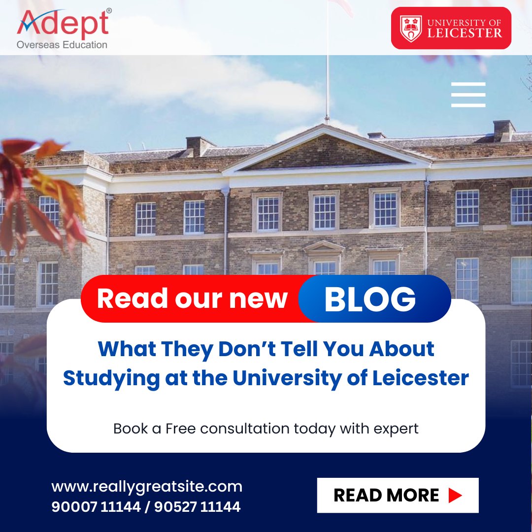 OverseasAdept's tweet photo. Read our new BLOG!
🎓 What they don’t tell you about studying at the University of Leicester!
Get real student insights &amp; tips 🇬🇧
📞 90007 11144 / 90527 11144
🌐 https://t.co/XcUwbegjc8
https://t.co/HDbEZhVVDO
#StudyAbroad #UKUniversity #StudentLifeUK #AdeptOverseas #hyderabad https://t.co/jgHODOOeTY