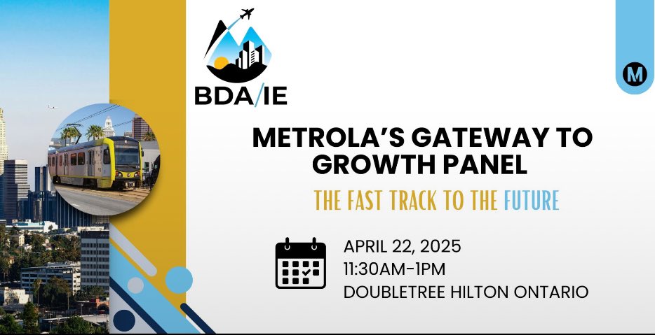 BDAIE1's tweet photo. 🚨 ONLY 4 DAYS LEFT TO REGISTER! 🚨

🚀 Business owners, innovators, and industry leaders—this is your FAST TRACK TO THE FUTURE!

Join us for Los Angeles Metro’s Gateway!

 🗓 April 22, 2025

 📲Scan the QR code or click the link in bio to register now! https://t.co/b5NFThbnAW https://t.co/6QVTnSYVeh