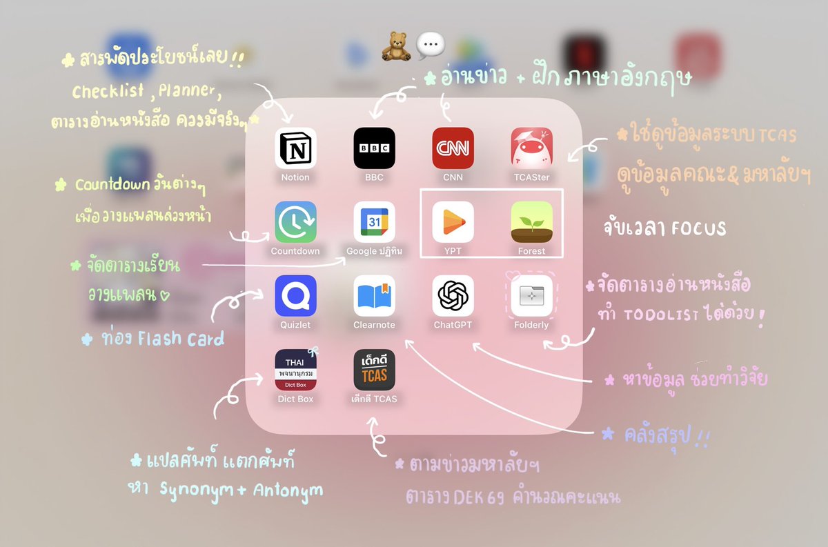 _pl3ngmypinin's tweet image. 💬 แนะนำแอพสำหรับ Dek 69 🏄🏻‍♀️⭐️