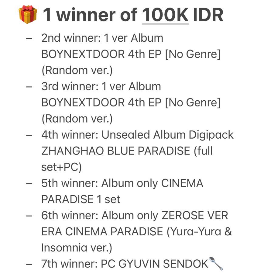 loafssooya's tweet photo. ✨GIVEAWAY FOR ZEROSE &amp; ONEDOOR✨
collab with: @jiwoonieluv 

‼️7 WINNER‼️

syarat: 
- RT &amp; Like
- VOTE SUZUKI KAIRA DI WEBSITE https://t.co/LxUhVmZ0Eg (TUTORIAL DI REP)
- drop voting proof di rep (bisa ikut setiap hari) 

close: Untill 3rd voting ends (2025.04.24 JAM 10 KST) https://t.co/dovrztxXjy