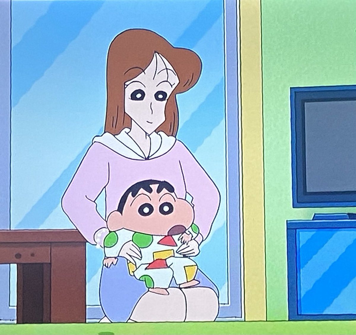 茅野愛衣 さん声の新ママさん、かわいすぎて反則*^^* #クレヨンしんちゃん