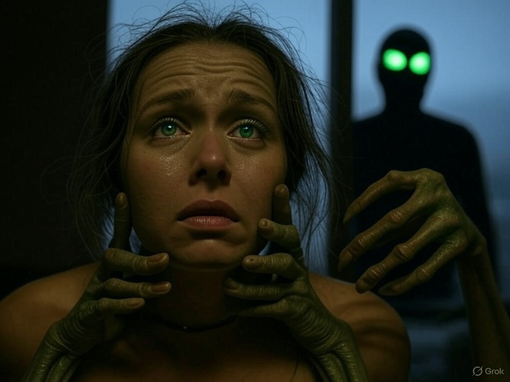 "Abduction" 😱 

Source: authencity.io/post/19055